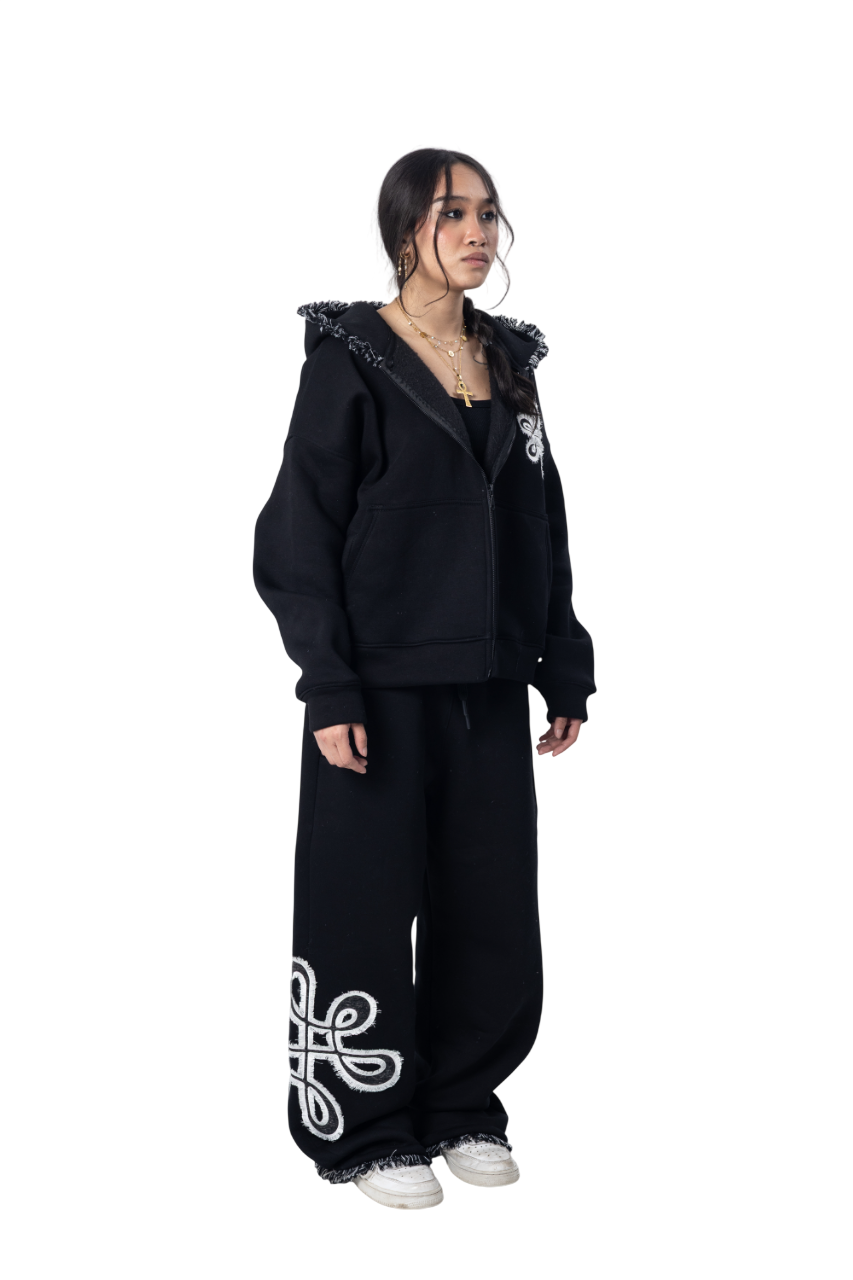 SAVAGE BLACK ZIPPER SET - UNISEX