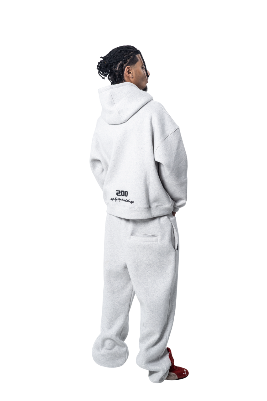 SLEEK GREY HOODIE SET - UNISEX
