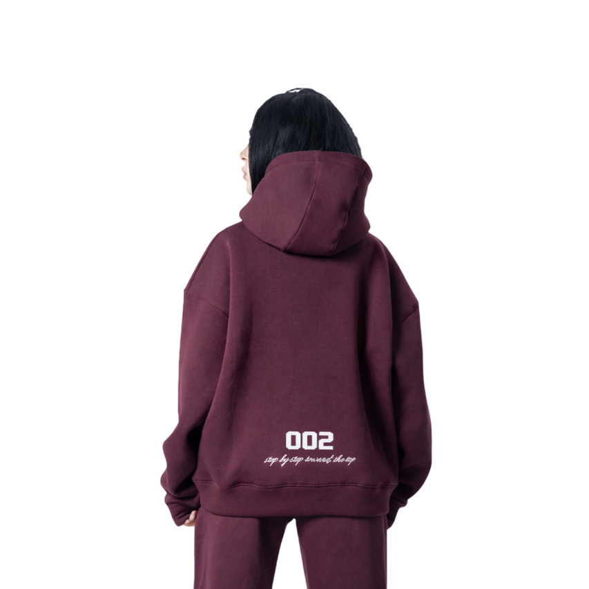 SLEEK BURGUNDY HOODIE