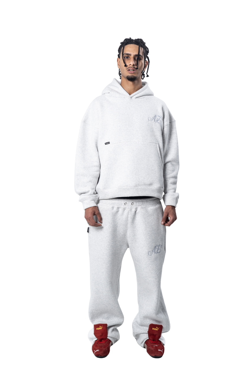 SLEEK GREY HOODIE SET - UNISEX