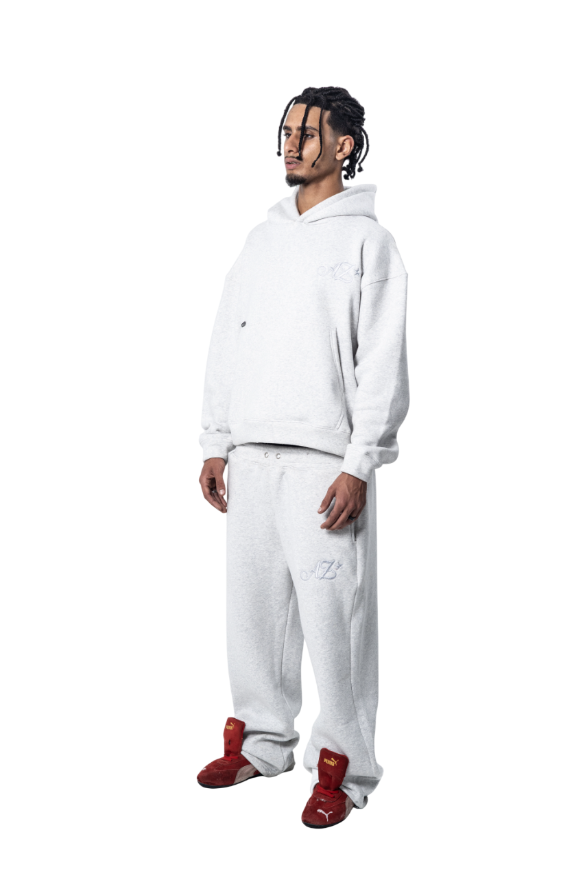 SLEEK GREY HOODIE SET - UNISEX