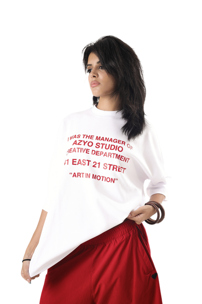 AZYO STUDIO WHITE T-SHIRT