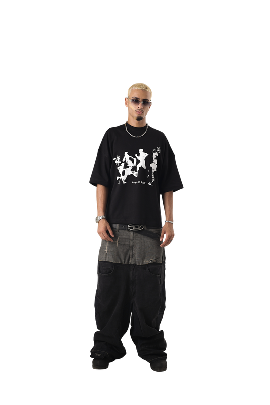 AZYO RAW BLACK T-SHIRT