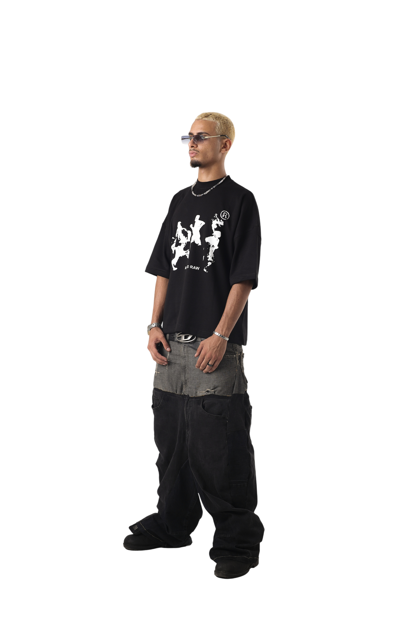 AZYO RAW BLACK T-SHIRT