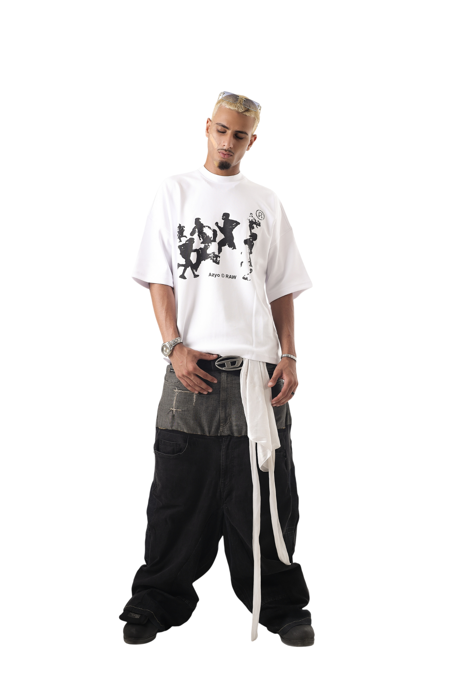 AZYO RAW WHITE T-SHIRT