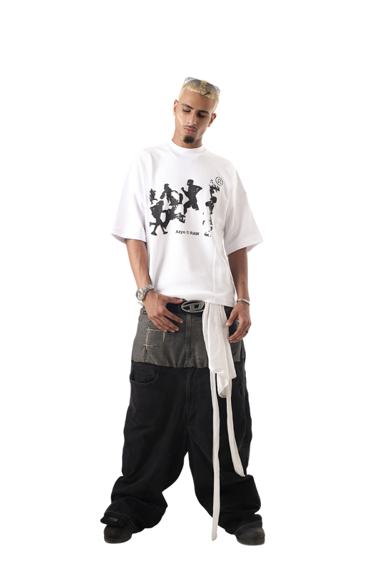 AZYO RAW WHITE T-SHIRT
