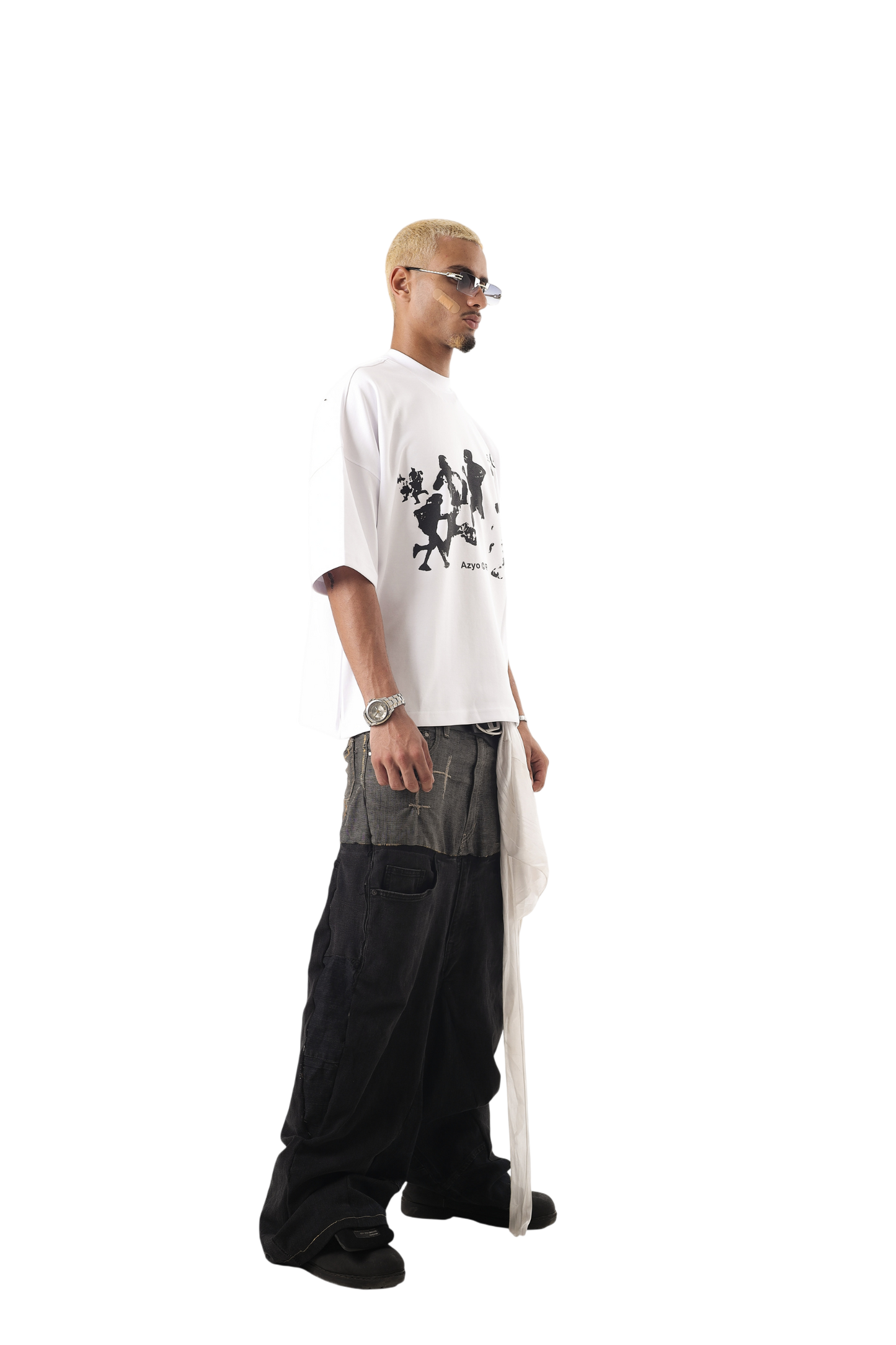AZYO RAW WHITE T-SHIRT