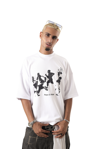 AZYO RAW WHITE T-SHIRT