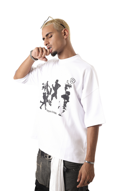 AZYO RAW WHITE T-SHIRT