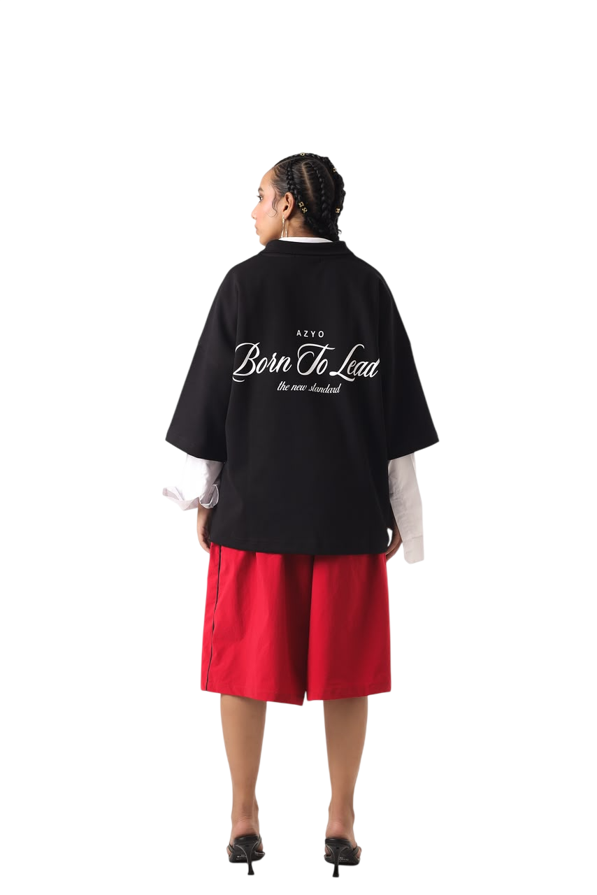BACK TO LEAD BLACK POLO