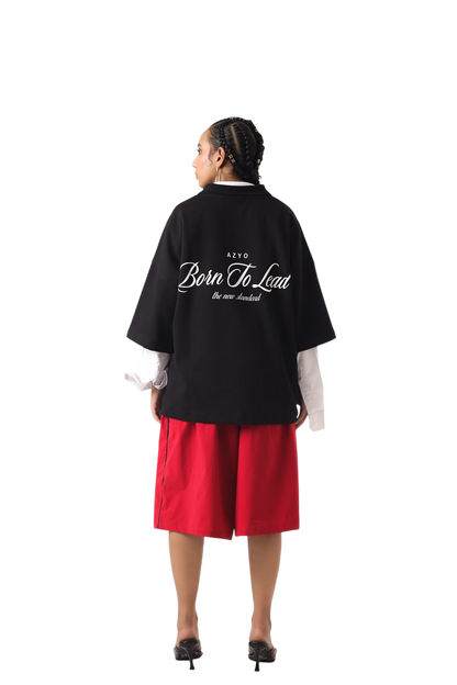 BACK TO LEAD BLACK POLO