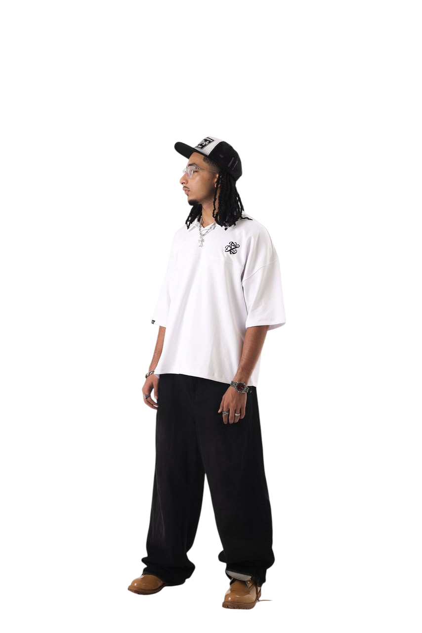 BACK TO LEAD WHITE POLO