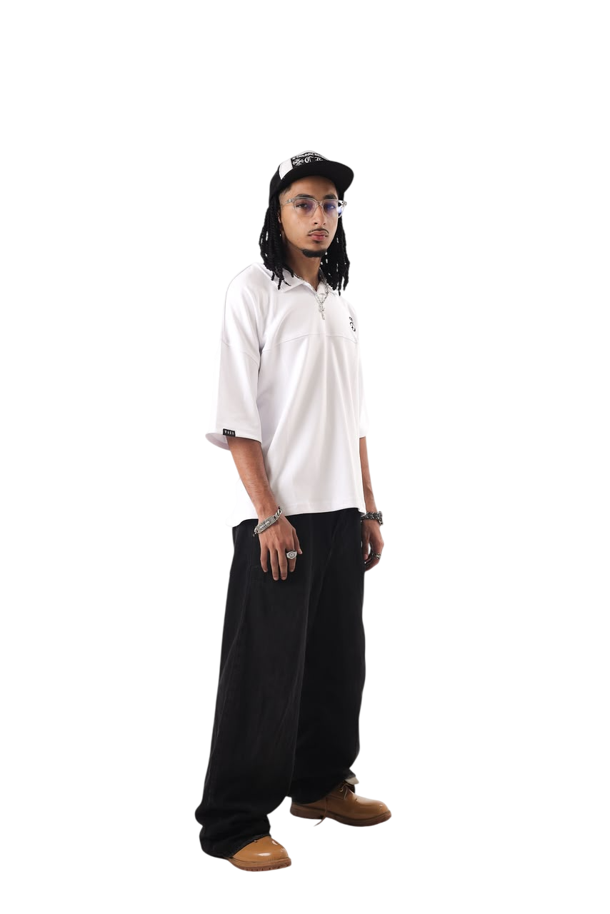 BACK TO LEAD WHITE POLO