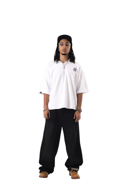 BACK TO LEAD WHITE POLO